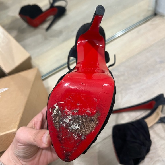 Christian Louboutin Ionescadiva 150 VEAU VELOURS in Black - Picture 12 of 14